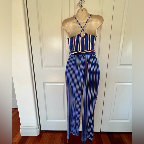 Rag & Bone Felix Striped Silk Jumpsuit. Size 0 - Picture 7 of 9